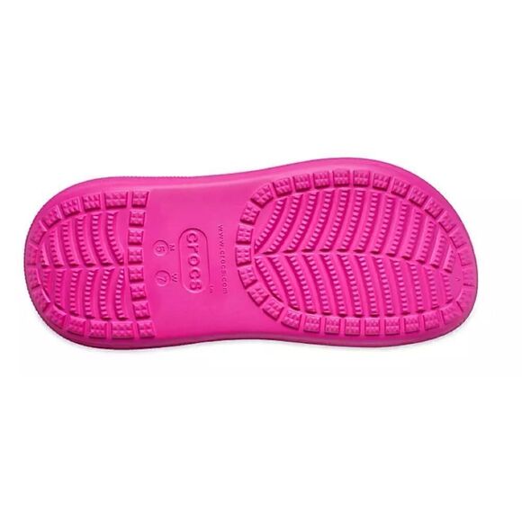 NEW Anthropologie Crocs Classic Crush Platform Clogs Color Pop Pink Women Size 8 - Picture 5 of 5